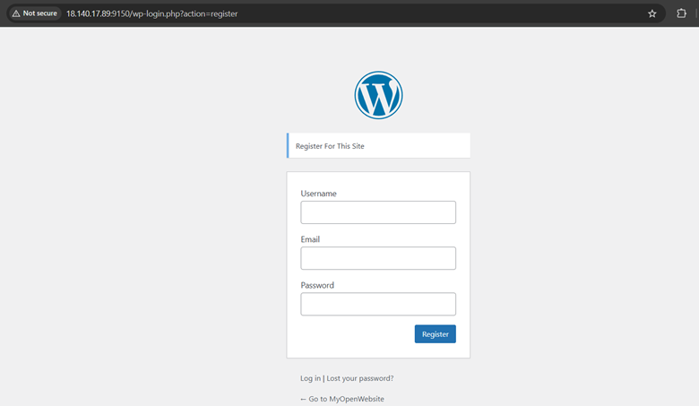 Register Page